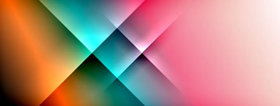 Colorful gradient with lines made of shadow and light. Creative background Stock Illustration