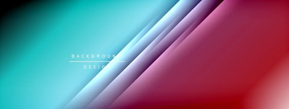 Colorful gradient with lines made of shadow and light. Creative background Stock Illustration