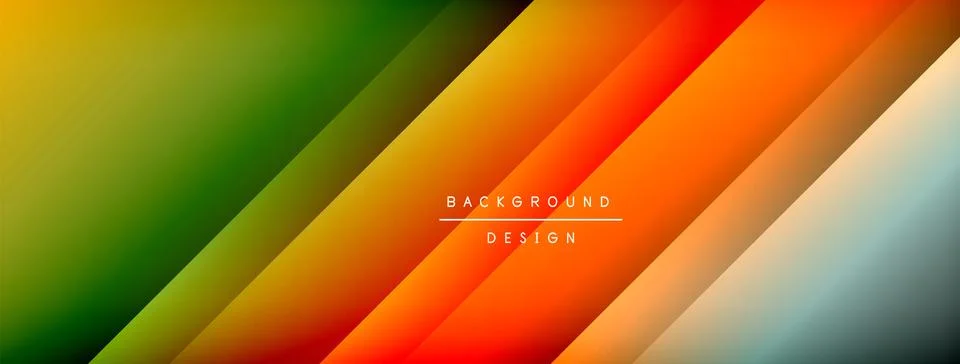Colorful gradient with lines made of shadow and light. Creative background Stock Illustration