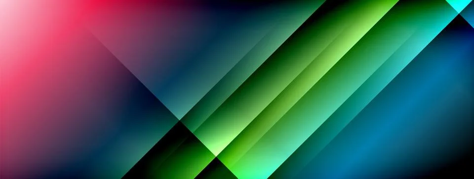 Colorful gradient with lines made of shadow and light. Creative background Stock Illustration