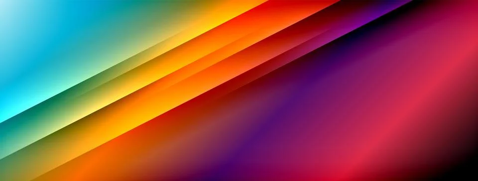 Colorful gradient with lines made of shadow and light. Creative background Stock Illustration