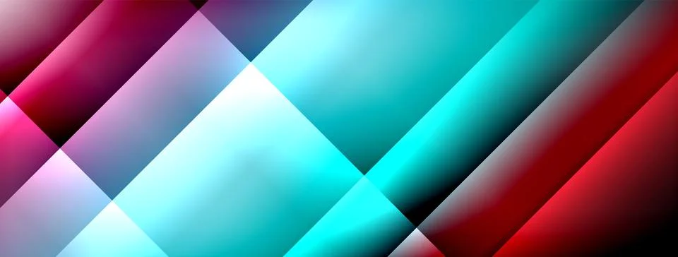 Colorful gradient with lines made of shadow and light. Creative background Stock Illustration