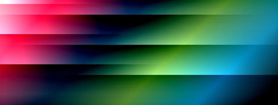 Colorful gradient with lines made of shadow and light. Creative background Illustrazione stock