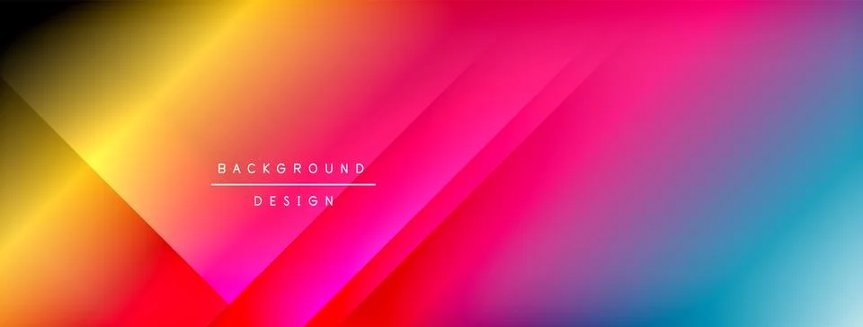 Colorful gradient with lines made of shadow and light. Creative background Stock Illustration