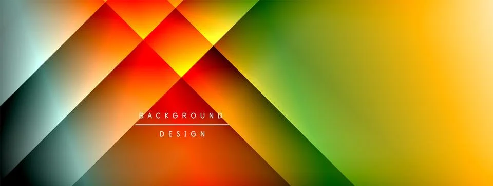 Colorful gradient with lines made of shadow and light. Creative background Stock Illustration