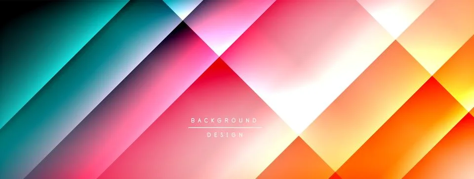 Colorful gradient with lines made of shadow and light. Creative background Illustrazione stock