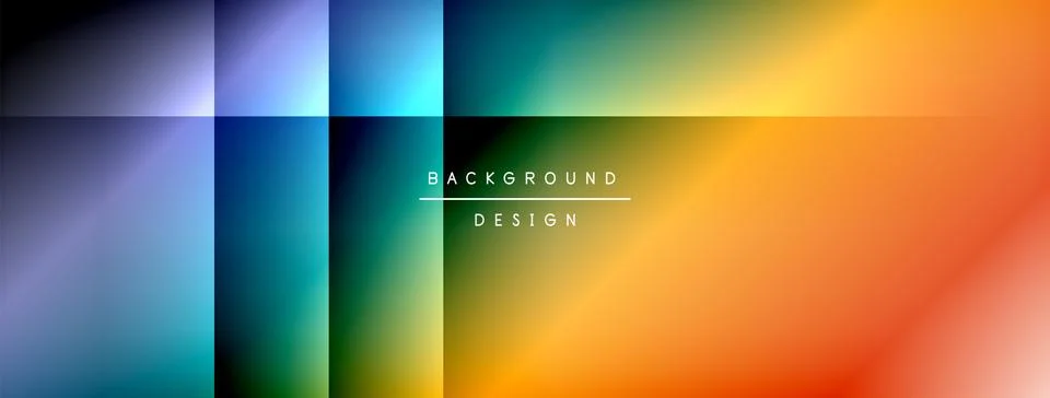 Colorful gradient with lines made of shadow and light. Creative background Stock Illustration