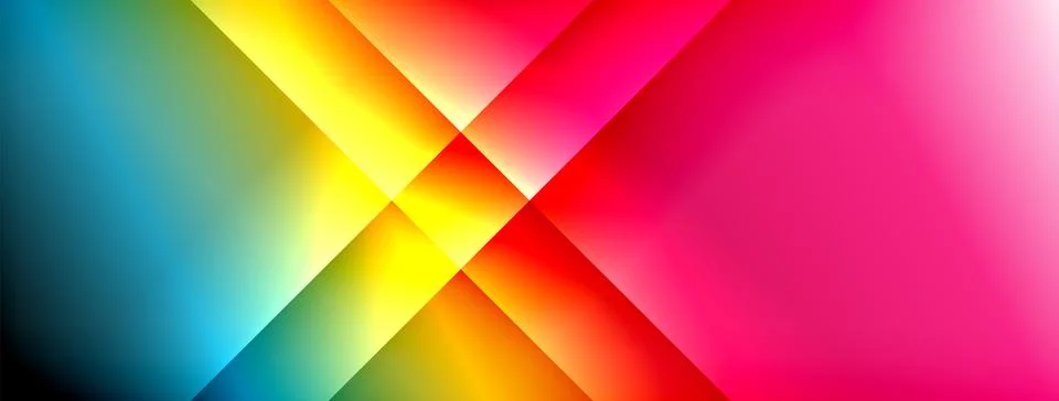 Colorful gradient with lines made of shadow and light. Creative background Stock Illustration