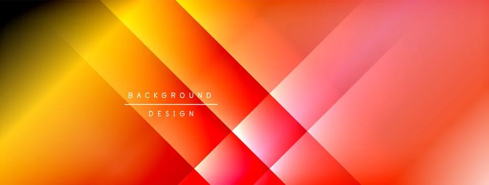 Colorful gradient with lines made of shadow and light. Creative background Illustrazione stock