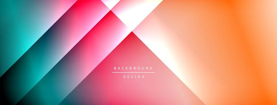 Colorful gradient with lines made of shadow and light. Creative background Stock Illustration