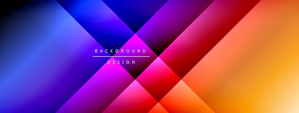 Colorful gradient with lines made of shadow and light. Creative background Illustrazione stock