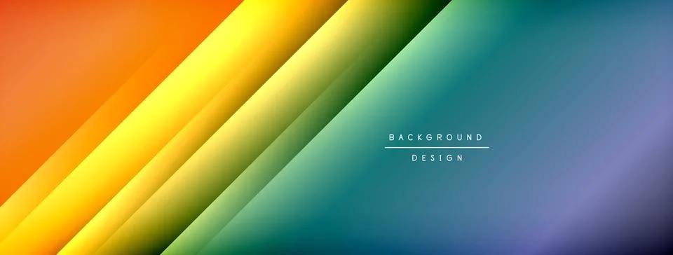 Colorful gradient with lines made of shadow and light. Creative background Illustrazione stock
