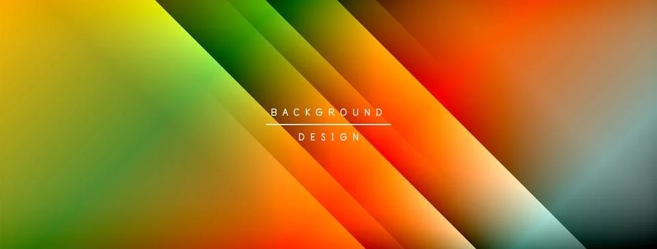 Colorful gradient with lines made of shadow and light. Creative background Illustrazione stock