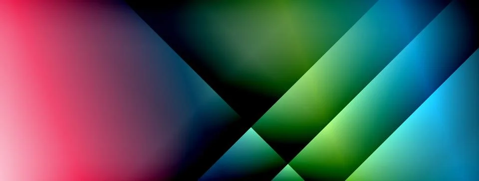 Colorful gradient with lines made of shadow and light. Creative background Stock Illustration