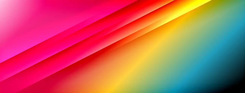 Colorful gradient with lines made of shadow and light. Creative background Illustrazione stock