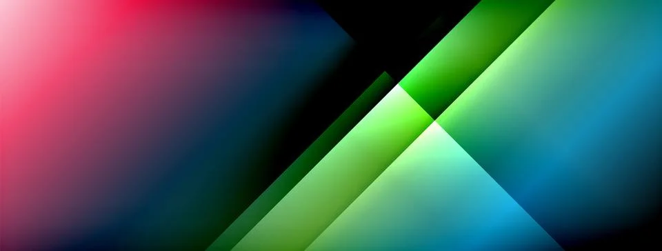 Colorful gradient with lines made of shadow and light. Creative background Stock Illustration