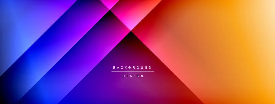 Colorful gradient with lines made of shadow and light. Creative background Illustrazione stock