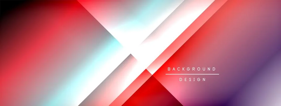 Colorful gradient with lines made of shadow and light. Creative background Illustrazione stock