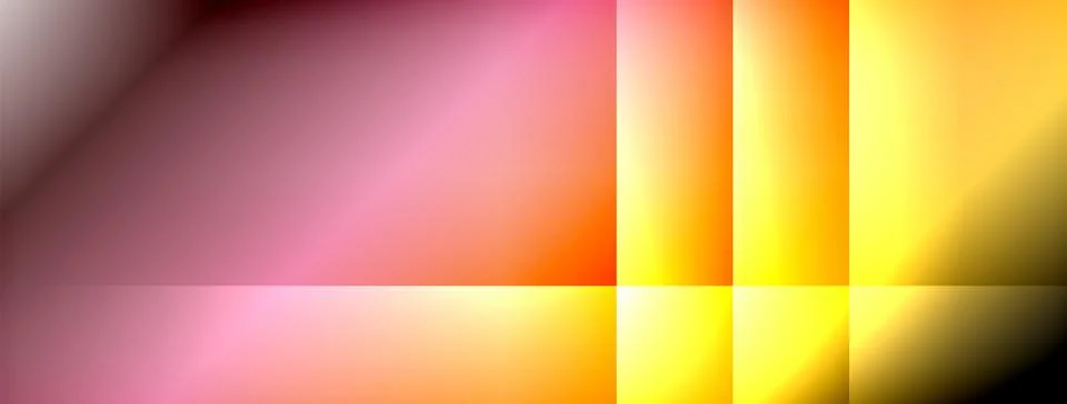 Colorful gradient with lines made of shadow and light. Creative background Stock Illustration