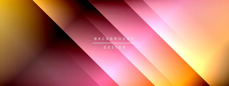 Colorful gradient with lines made of shadow and light. Creative background Illustrazione stock