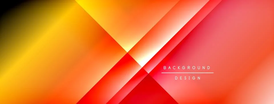 Colorful gradient with lines made of shadow and light. Creative background Ilustração Stock