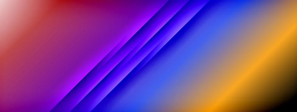 Colorful gradient with lines made of shadow and light. Creative background Ilustração Stock