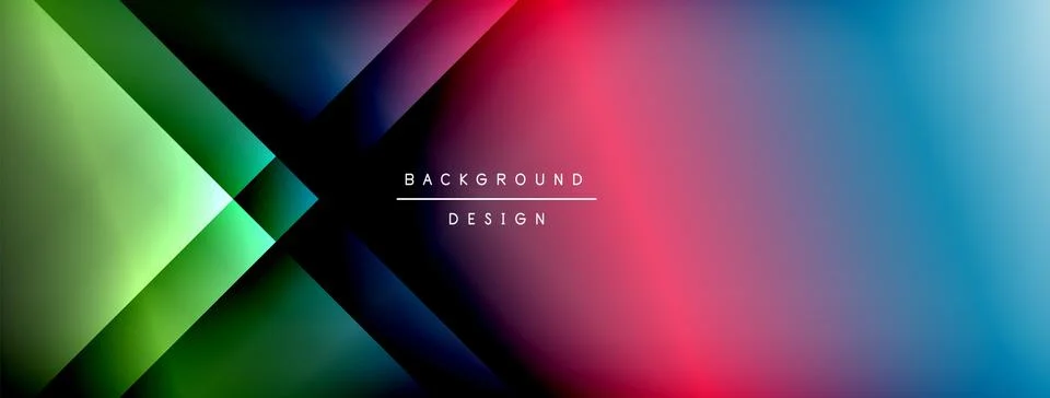 Colorful gradient with lines made of shadow and light. Creative background Stock Illustration