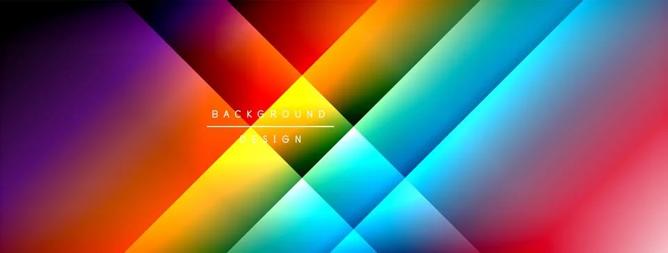 Colorful gradient with lines made of shadow and light. Creative background Illustrazione stock