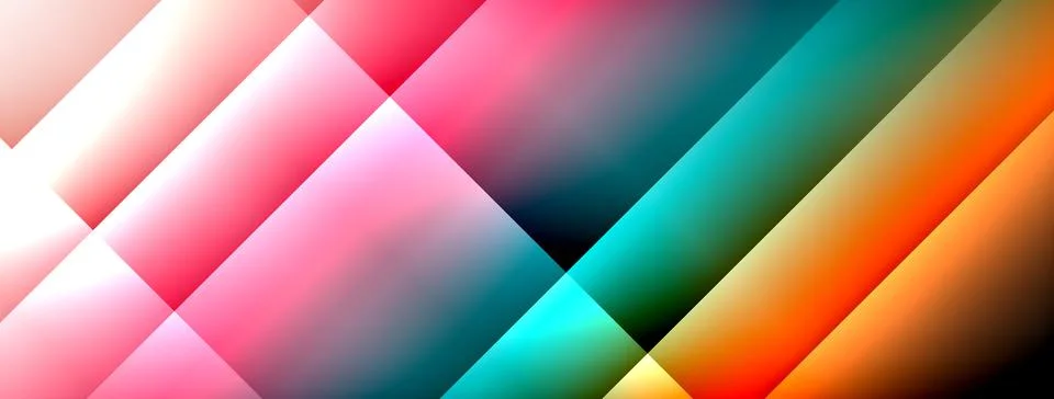 Colorful gradient with lines made of shadow and light. Creative background Stock Illustration