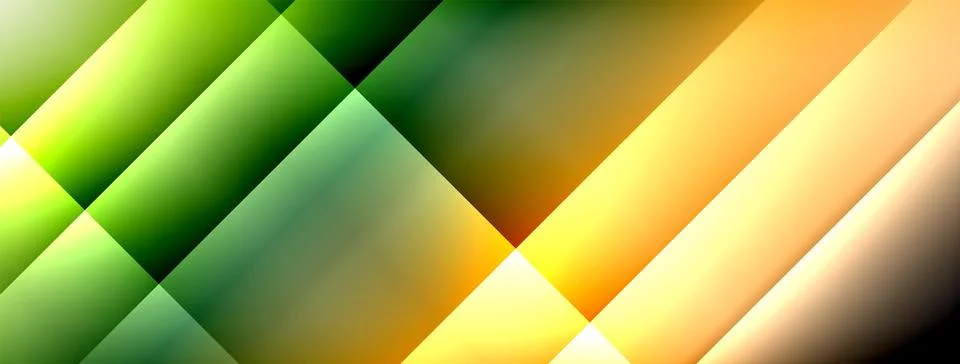 Colorful gradient with lines made of shadow and light. Creative background Illustrazione stock
