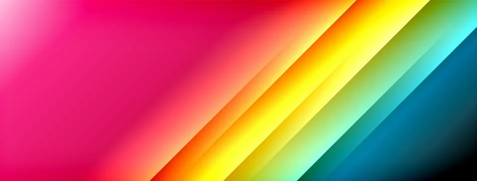 Colorful gradient with lines made of shadow and light. Creative background Illustrazione stock