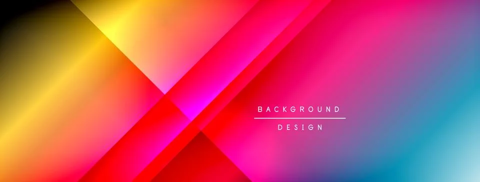 Colorful gradient with lines made of shadow and light. Creative background Stock Illustration
