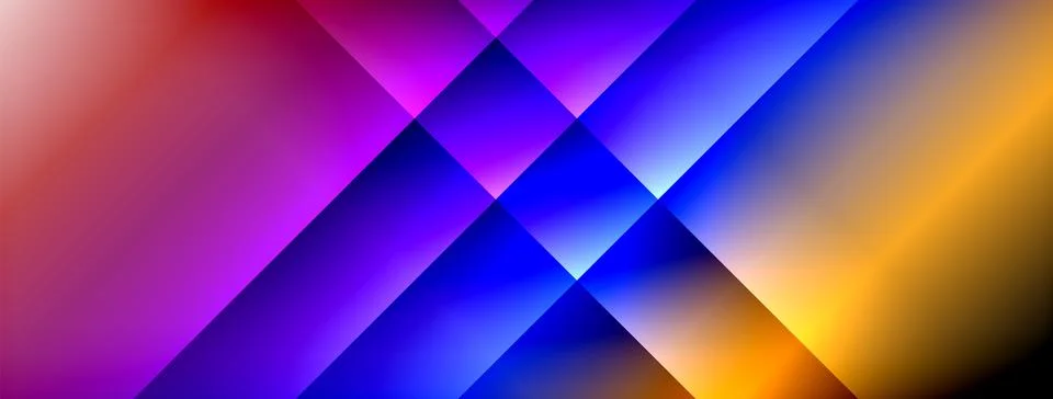 Colorful gradient with lines made of shadow and light. Creative background Illustrazione stock