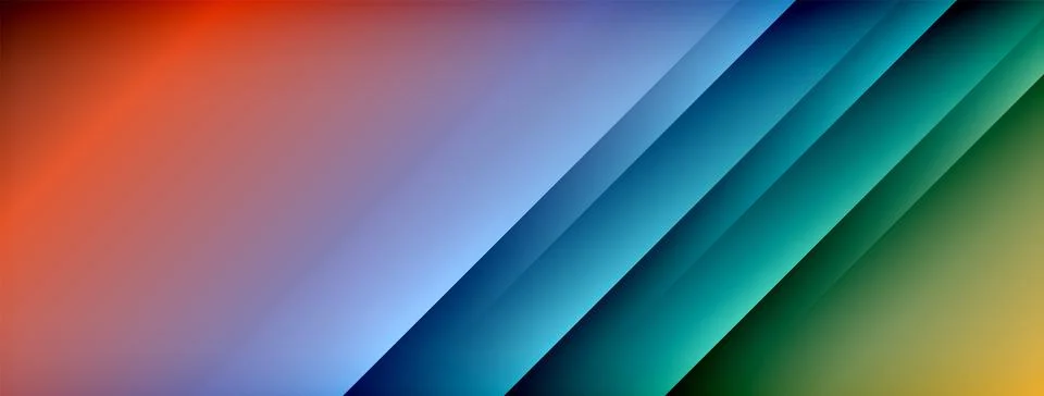 Colorful gradient with lines made of shadow and light. Creative background Illustrazione stock