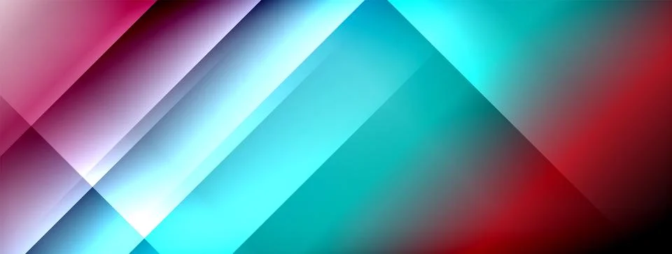 Colorful gradient with lines made of shadow and light. Creative background Illustrazione stock