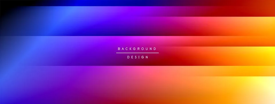 Colorful gradient with lines made of shadow and light. Creative background Stock Illustration