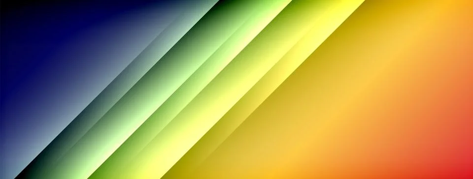 Colorful gradient with lines made of shadow and light. Creative background Stock Illustration