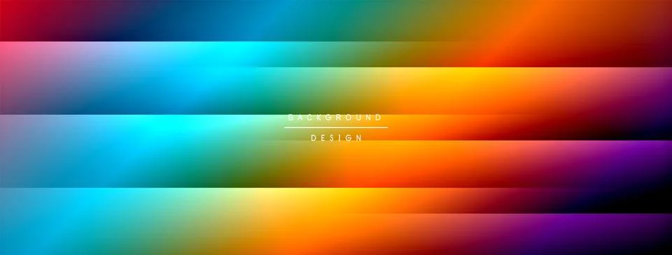Colorful gradient with lines made of shadow and light. Creative background Stock Illustration