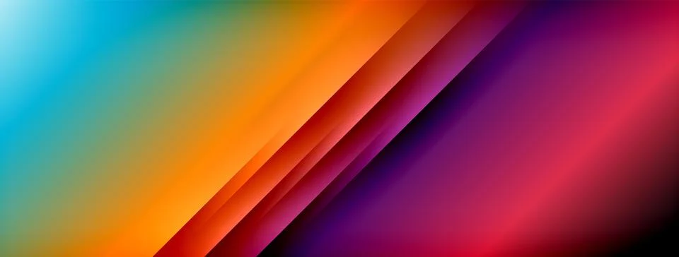 Colorful gradient with lines made of shadow and light. Creative background Illustrazione stock