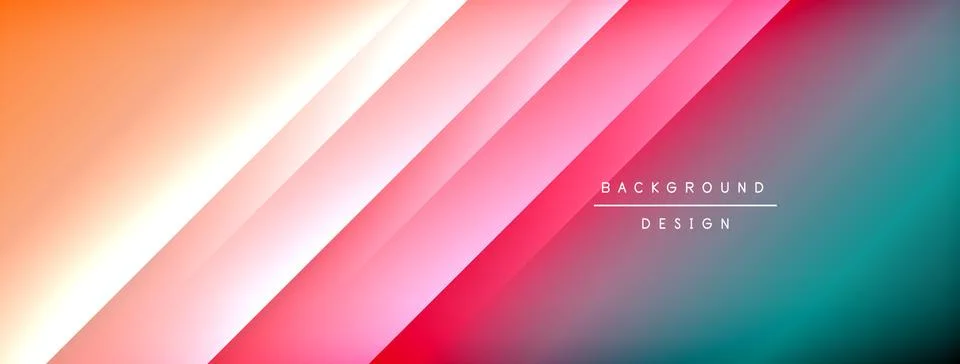 Colorful gradient with lines made of shadow and light. Creative background 스톡 일러스트