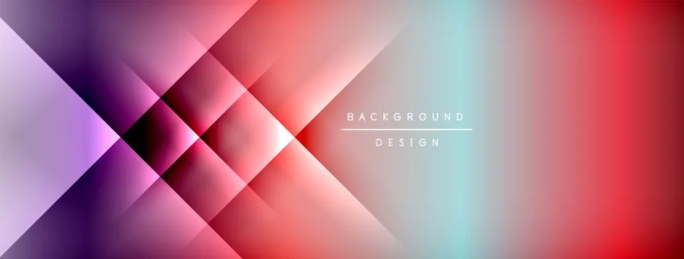 Colorful gradient with lines made of shadow and light. Creative background Stock Illustration
