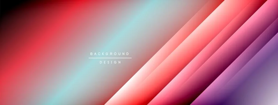 Colorful gradient with lines made of shadow and light. Creative background Stock Illustration