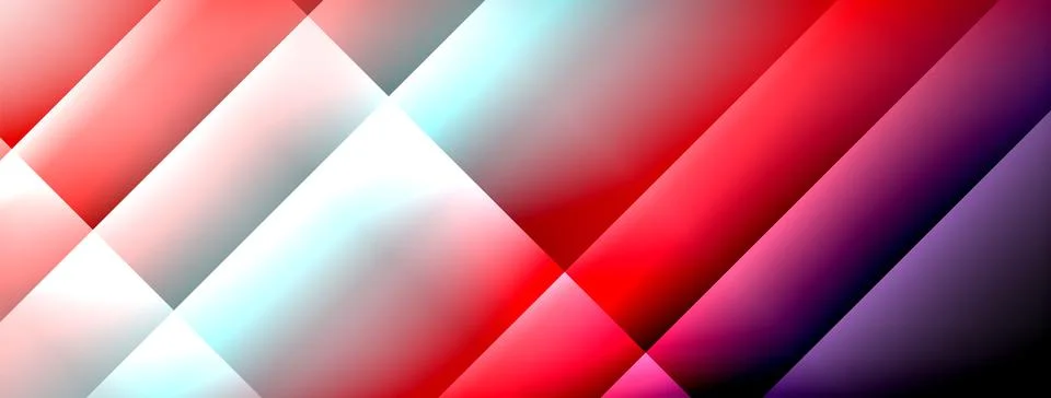Colorful gradient with lines made of shadow and light. Creative background Stock Illustration