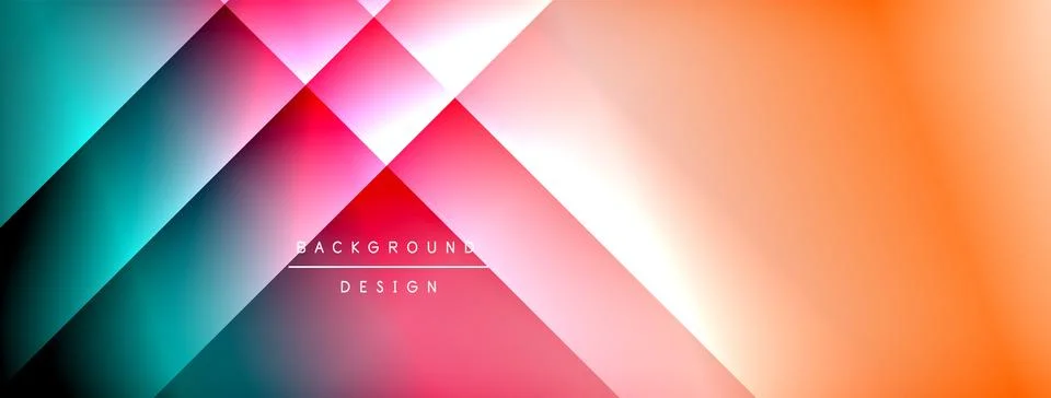 Colorful gradient with lines made of shadow and light. Creative background Illustrazione stock