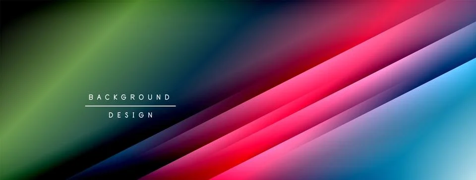 Colorful gradient with lines made of shadow and light. Creative background Illustrazione stock