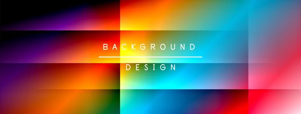Colorful gradient with lines made of shadow and light. Creative background Stock Illustration