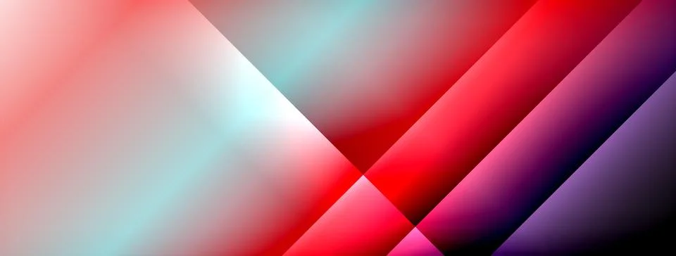 Colorful gradient with lines made of shadow and light. Creative background Illustrazione stock