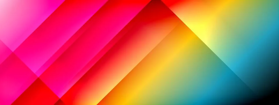 Colorful gradient with lines made of shadow and light. Creative background Stock Illustration