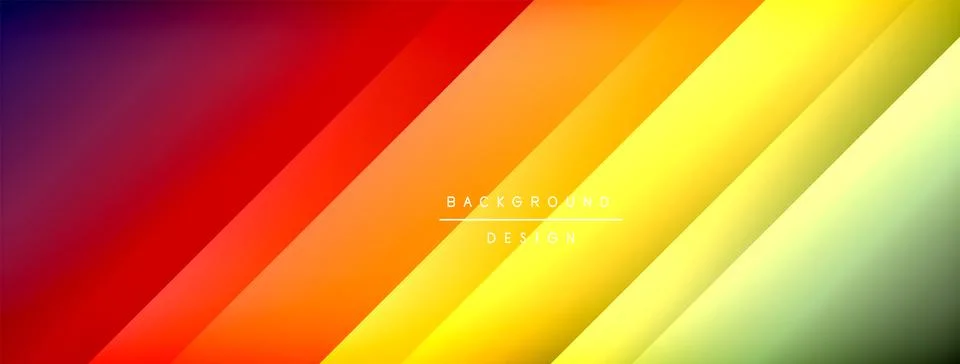 Colorful gradient with lines made of shadow and light. Creative background Illustrazione stock