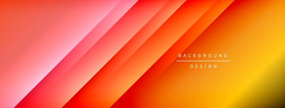 Colorful gradient with lines made of shadow and light. Creative background Stock Illustration